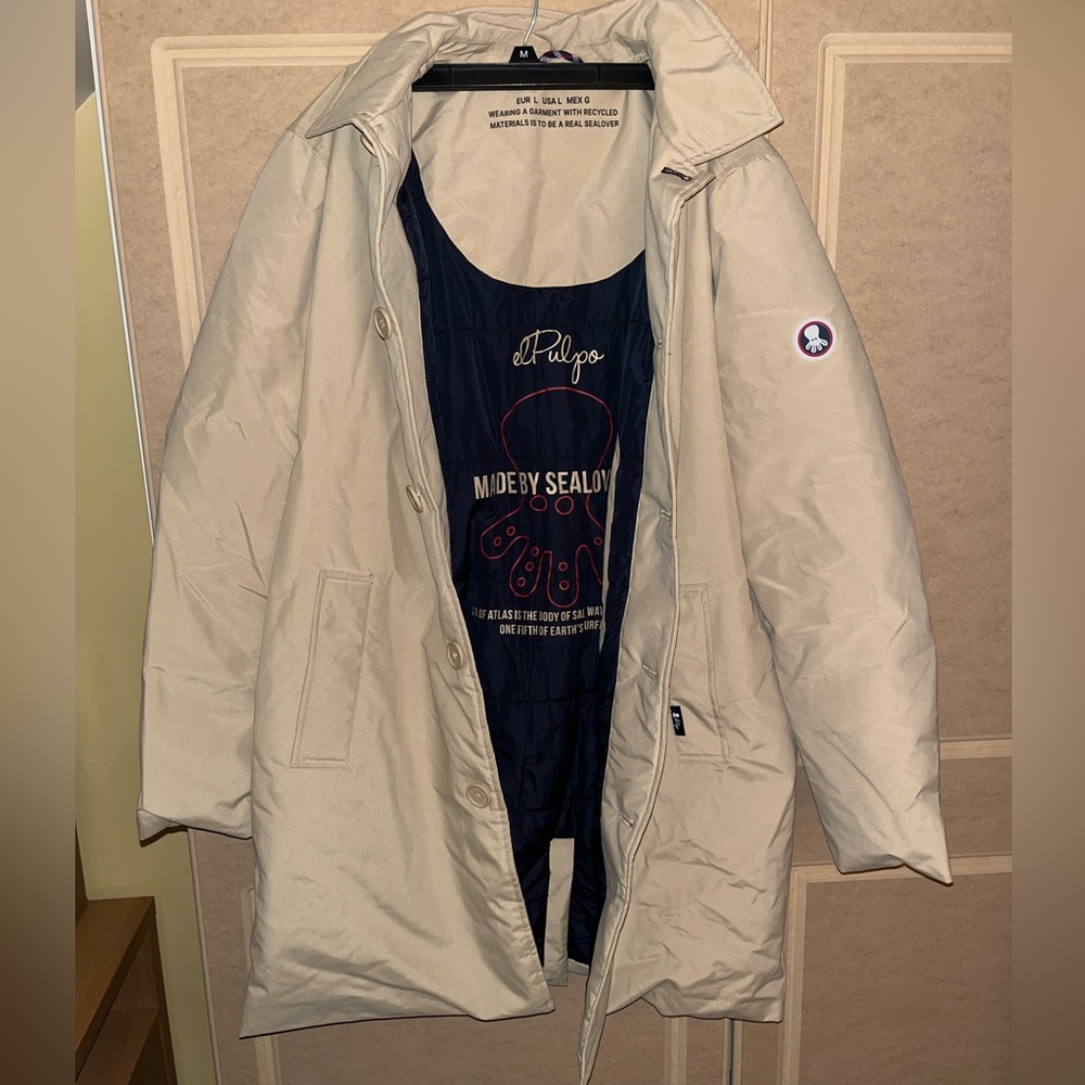 Mens Beige Warm Winter Coat Men’s Jacket